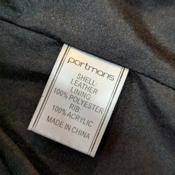 Portmans Leather Moto Jacket Small - Picture 6 of 7